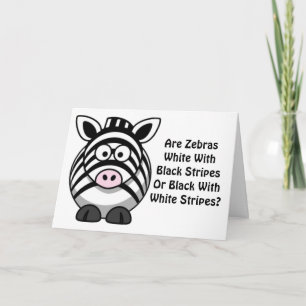 Zebra Art Card