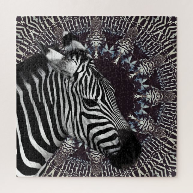 Zebra Art Jigsaw Puzzle (Vertical)