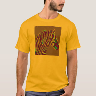 Zebra Art Purple Glow T-Shirt