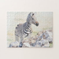 Zebra Art Wild Animal Puzzle