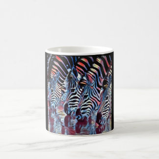 Zebra at Watering Hole Coffee Mug