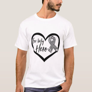 Zebra Awareness Ribbon For My Hero T-Shirt