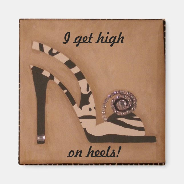 Zebra, Baby! Magnet (Front)