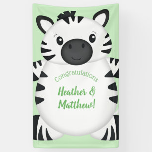 Zebra Baby Shower Banner