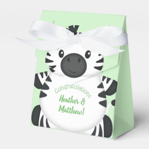 Zebra Baby Shower Favor Box