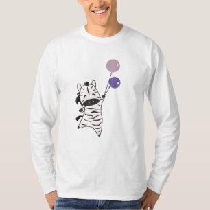 Zebra Balloons Cute Animals Safari Zoo Favourite T-Shirt