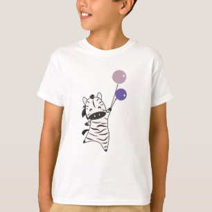 Zebra Balloons Cute Animals Safari Zoo Favourite T-Shirt