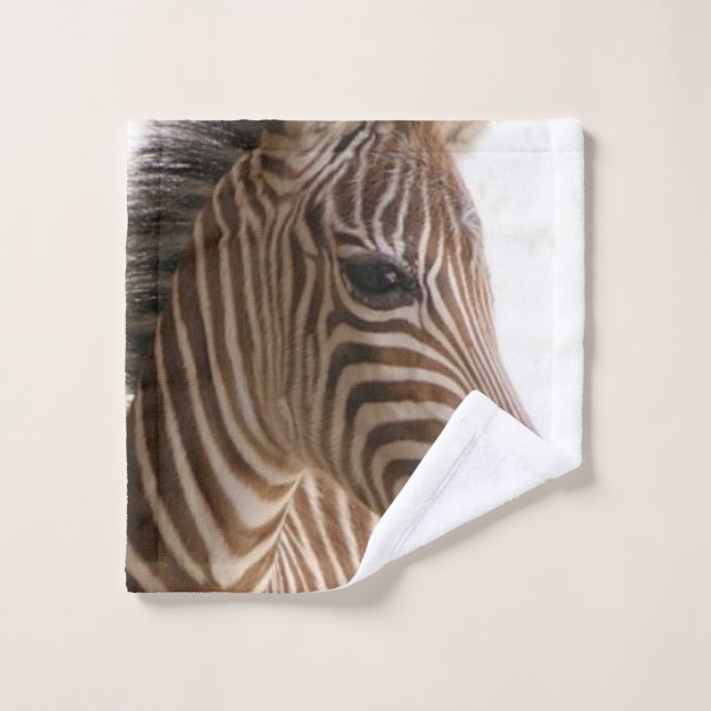 Zebra Bathroom Towel Sets (Wash Cloth)