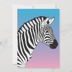 Zebra Beauty  Holiday Card