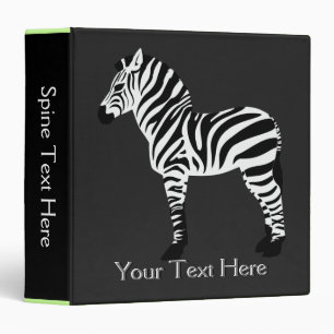 Zebra Binder