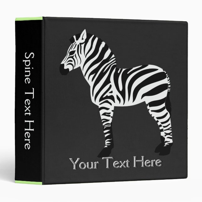 Zebra Binder (Front/Spine)