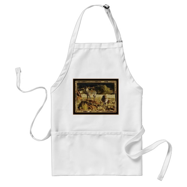 Zebra, Birchell's wildlife safari bbq braai aprons (Front)