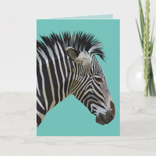 ZEBRA BIRTHDAY CARD
