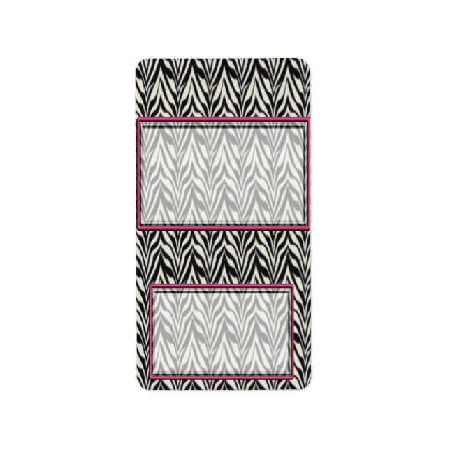 Zebra Birthday Hershey Miniature Candy Wrapper Label (Front)