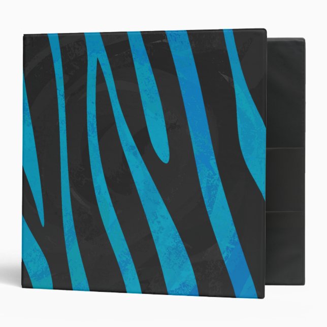 Zebra Black and Grey Print Binder (Front/Inside)