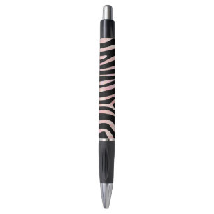 Zebra Black and Pink Print Pen