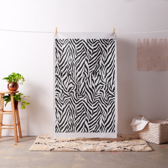 Zebra Black and White Fabric (In Situ)
