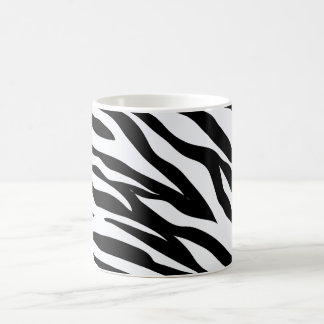 Zebra Black and White Pattern Coffee Mug