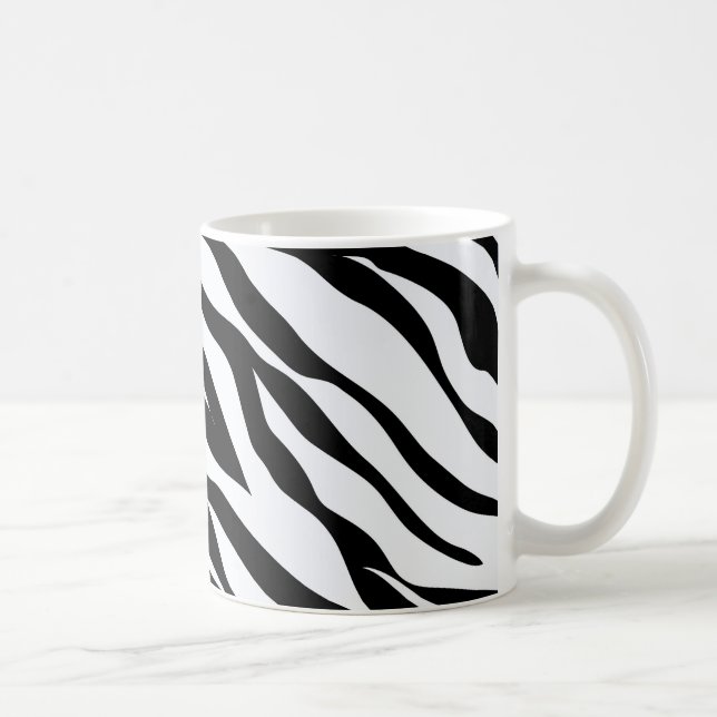 Zebra Black and White Pattern   Coffee Mug (Right)