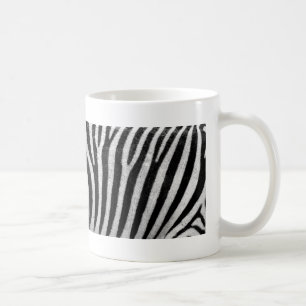Zebra black and white print photo coffee mug