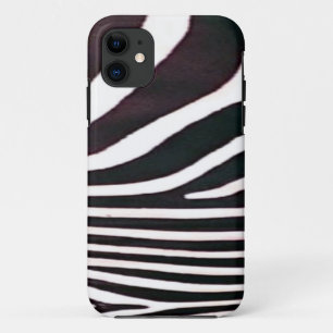Zebra Black and White Stripes Print iPhone 11 Case