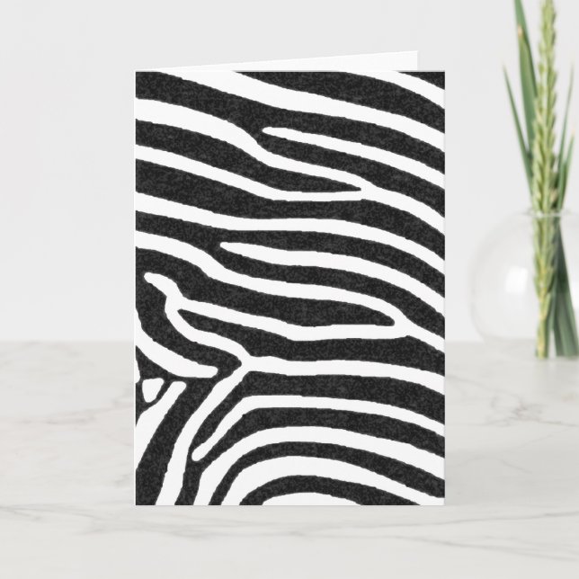 zebra black stripes card (Front)
