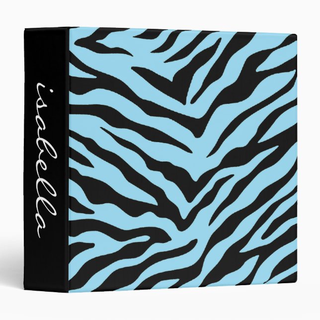 Zebra - Blue Binder (Front/Spine)