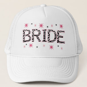 Zebra Bride Trucker Hat