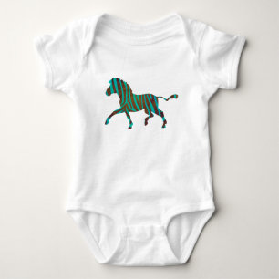 Zebra Brown and Teal Print shirts