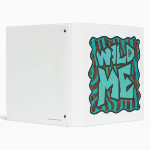 Zebra Brown and Teal Wild Me Design Binder