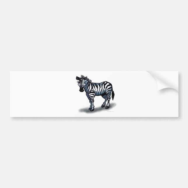 Zebra Bumper Sticker (Front)