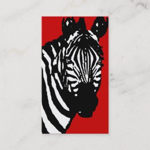 zebra. business card
