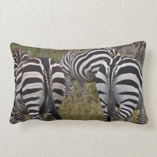 Zebra Butts Lumbar Pillow