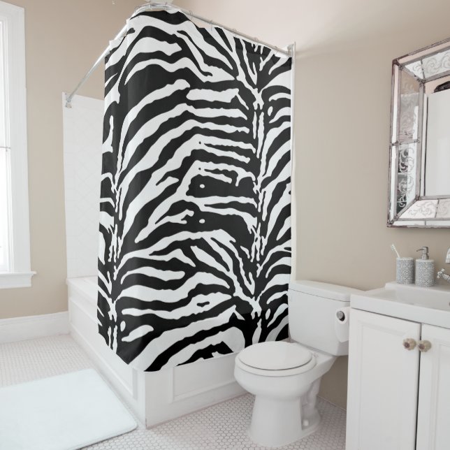 Zebra Camouflage Black and White Artistic Pattern (In Situ)