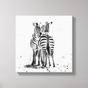 Zebra Canvas Print