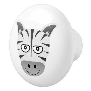Zebra Ceramic Knob
