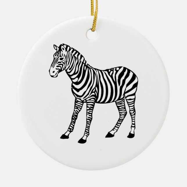 zebra ceramic ornament (Front)