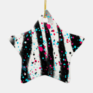 Zebra Ceramic Ornament