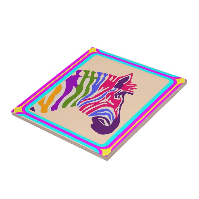 Zebra Ceramic Tile (Side)