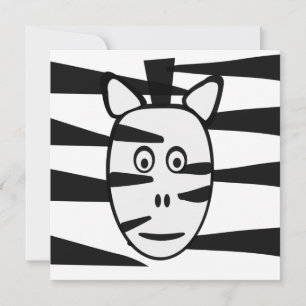 Zebra Children's Birthday Party Invitations
