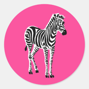 Zebra Classic Round Sticker