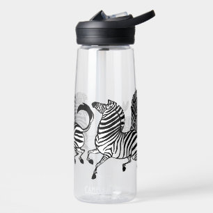 Zebra Clear Water Bottle