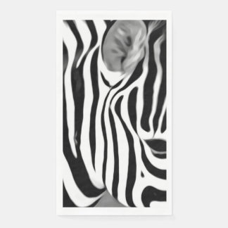 Zebra close up print napkin