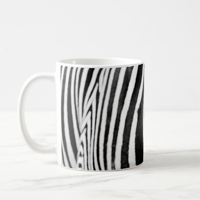 ZEBRA CLOSE-UP VIEW COFFEE MUG (Left)
