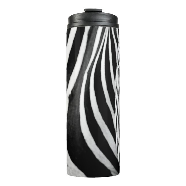 ZEBRA CLOSE-UP VIEW THERMAL TUMBLER (Front)