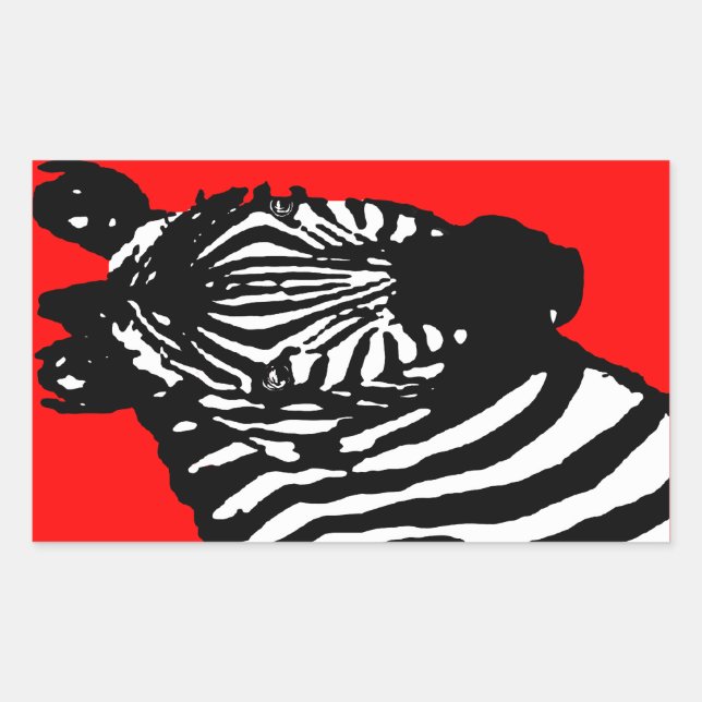 zebra. color customizable. sticker (Front)