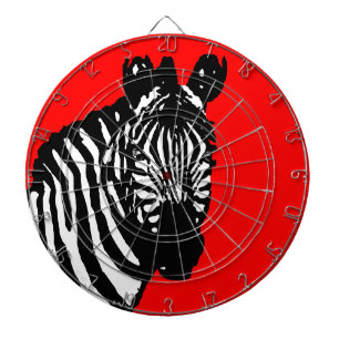 zebra (colour customizable) dartboard