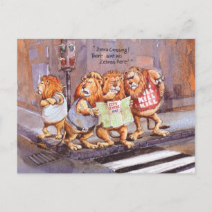Zebra crossing postcard