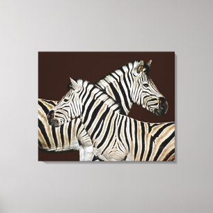 Zebra Crossing South Africa Canvas Print