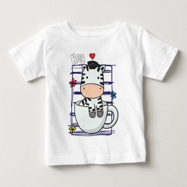 Zebra cup baby T-Shirt (Front)